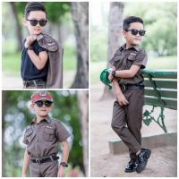 ราคา **อ่านไซส์ก่อนสั่ง**ชุดตำรวจเด็กชาย 5ชิ้น ชุดอาชีพเด็ก ♀️ Police kid (4443611214)