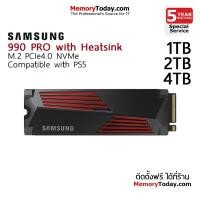 ราคา SAMSUNG 990 Pro with Heatsink PCIe4.0 M.2 NVMe SSD 1TB/2TB/4TB (19083333445)