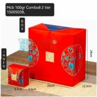 ราคา กล่องขนมไหว้พระจันทร์ ชุดคอมโบ 8 2 ชั้น 100gr กล่องขนมไหว้พระจันทร์ แฮมเปอร์ 2 ชั้น (5294913356)