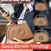 ราคา กุชชี่ Gucci Blondie Handbagกระเป๋าถือสไตล์ใหม่/กระเป๋าถือผู้หญิง/กระเป๋าสะพายไหล่ Mini & Small & Medium & Larg (41205299691)