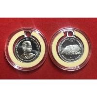 ราคา เหรียญนิเกิลขัดเงาที่ระลึกสมเด็จพระเทพรัตนราชสุดาฯ เสด็จเปิดศาลาไทย ประเทศนอรเวย์ พ.ศ 2532 (21827910323)