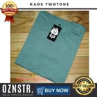 ราคา HIJAU เสื้อยืดทูโทน Plain Misty เสื้อยืด Distro - สีเขียว (9122670838)