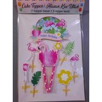 ราคา ท็อปเปอร์เค้กฟลามิงโก้ / ตกแต่งเค้กวันเกิดฟลามิงโก้ (8658041570)