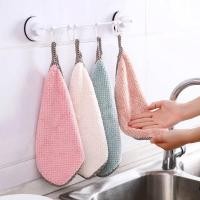 ราคา ผ้าทำความสะอาด ผ้าเช็ดมือแบบแขวน มี 4 สีคละสีไปให้ Kitchen Towels (5619972872)