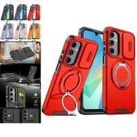 ราคา Army Grade Heavy Duty Slide Cover Rotable Ring Stand Case Casing Samsung Galaxy A55 A54 A35 A25 A23 A16 A15 A14 A06 สองสีกันกระแทกปกหลัง (27718557021)