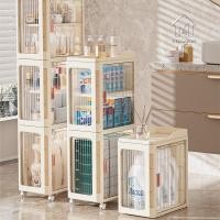 ราคา JIVARA ตู้เก็บของ มีล้อ ชั้นวางของในที่แคบ ตู้เก็บของแบบหลายชั้น ดีไซน์ 3 ประตู ชั้นวางของมีล้อ (28534208763)