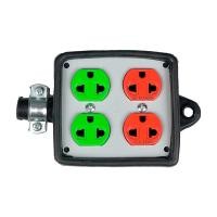 ราคา บล๊อกไฟ ปลั๊กราง ปลั๊กพ่วง 4 ช่อง เต้ารับปลั๊กกราวด์คู่ 2 ตัว บล็อกยาง ปลั๊กไฟสนาม กันกระแทก ยืดหยุ่น บล็อก (14472908215)