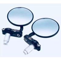 ราคา กระจก กลม VINTAGE สีดำ เลนส์ใส เเบบ กลม คลาสสิค ทรงวินเทจ สำหรับ รถมอเตอร์ไซค์ .ใส่ปลายเเฮนด์ (1921876371)