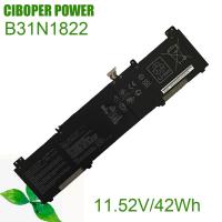 ราคา CP แบตเตอรี่แล็ปท็อปของแท้ B31N1822 11.52V/42Wh/3553MAh สำหรับ ZenBook Flip 14 Q406DA UM462DA UX462 UX462DA (20073278213)