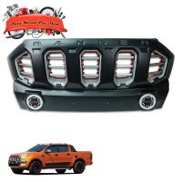 ราคา กระจังหน้า มีไฟ LED หน้ากระจัง Ford Ranger MC MK2 2016-2017 ดำด้าน, แดง จำนวน 1 ชิ้น (8921082367)