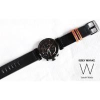 ราคา Issey miyake W leather watch strap สายนาฬิกาหนังแท้ แฮนด์เมด ออกแบบทำเพื่อรุ่นนี้โดยเฉพาะ (4872952426)