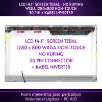 ราคา LCD 14.1 "HP 500 520 540 541 550 DV2000 DV2100 DV2200 DV2300 DV5 DV4 DV4-4000 NC6400 COMPAQ 6510B 6510B 6515B 6515B 6530 6535 V53 V53 V500S 6580S 6355 1X 1X80 ความหนา 30pin p30 Non-Touch (42969201965)