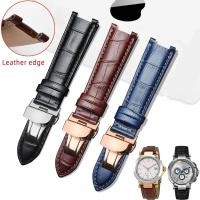 ราคา 22*13 มม.20*11 M Noched cowhide สายนาฬิกาหนังสําหรับ guess GC g-ucci ผู้ชายผู้หญิงสีฟ้าผู้ชายผู้หญิงเหล็กผีเสื้อหัวเข็มขัดสายนาฬิกา (27841114787)