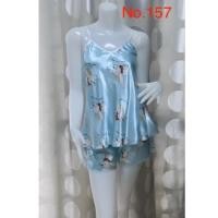 ราคา ชุดนอนผ้าซาติน กางเกงขาสั้น-สายเดี่ยว ลายน่ารักๆ ผ้านิ่มใส่สบายๆ (4325172770)