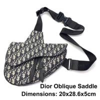 ราคา Christian Dior Oblique Saddle Belt Bag (2889724938)