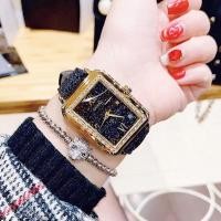 ราคา หรูหรา Casual Guess ผู้หญิงหนัง Rhinestones นาฬิกา Jam Tangan Wanita (21382857667)