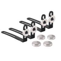 ราคา 4pcs RC Car Shell Body Mount Metal L-Bracket with Magnet For 1/10 RC Crawler Car Axial SCX10 90046 90047 D90 Fixed Bracket Part (8383380106)