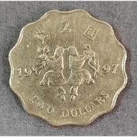 ราคา เหรียญต่างประเทศ ฮ่องกง 2 Dollars ปี 1997 (รุ่นพิเศษ ฉลองคืนสู่จีนแผ่นดินแม่) ผ่านการใช้งาน สภาพสวยๆ #31 (29406039329)