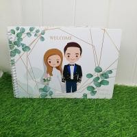 ราคา สมุดอวยพรงานแต่งสมุดงานแต่งสมุดเซ็นงานแต่ง ขนาดA4(21x30cm) พร้อมส่ง (14036807262)
