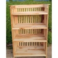 ราคา SUKP ชั้นโชว์ ชั้นวางของไม้สักทอง 4 ชั้น รุ่น สีไม้สักธรรมชาติ ไม้ดิบ(ไม่ได้ทำสี) (25085883787)