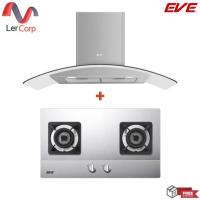 ราคา (Eve) เครื่องดูดควันติดผนัง HC-ARC-90 PLUS + เตาแก๊สแบบฝัง รุ่น BLAZE 2S ฟรีท่อลม 1.5 เเมตร (40604269369)