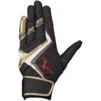 ราคา Baseball Mizuno Batting Gloves WILLDRIVE RED Both hands, hands 1EJEA240 09 Black x White Gold L 26-27cm (43268995316)
