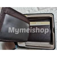 ราคา FOSSIL RFID wallet Genuine Leather ของแท้จาก USA มีกล่องของขวัญ Fossil กระเป๋าสตางค์ RFID กระเป๋าสตางค์ผู้ชาย RFID block (23585519289)