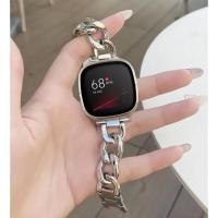 ราคา สายโซ่สเตนเลส แบบเปลี่ยน สําหรับ Fitbit Versa 3 Fitbit Sense Fitbit Versa 4 Fitbit Sense 2 Fitbit Versa 2 Versa Versa Lite Fitbit Versa 4 (22101947997)