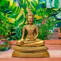 ราคา พระพุทธนิมิตวิชิตมารโมลี มีพุทธลักษณะงดงาม สีทองเก่า ขนาด 5 นิ้ว สูง 10 นิ้ว (PPK180537) (26829439444)