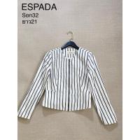 ราคา ESPADA เสื้อคลุมซิปหน้า ลายทาง ไม่มีตำหนิค่ะ (28659805962)