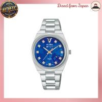 ราคา SEIKO ALBA Quartz Ladies' Navy Blue Pearl Dial Silver Stainless Steel Business Analog Date Calendar Watch [Parallel Import] (40158001267)