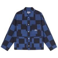 ราคา SLUM LTD - Stussy BIG OL' CHECK CHORE COAT NAVY (13276140231)