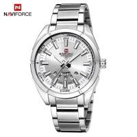 ราคา หรูหราในราคาเบาๆนาฬิกาข้อมือชาย กันน้ำ naviforce watch แท้ รุ่นNF9038-SW สายแสตนเลส ของแท้100% (885071393)