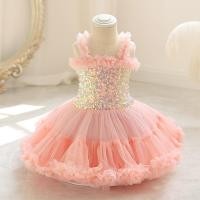 ราคา ชุดเดรสสั้น แขนกุด ปักเลื่อม สไตล์เจ้าหญิง สําหรับเด็กผู้หญิง งานเลี้ยงวันเกิด (22947973843)