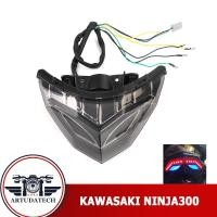 ราคา ไฟท้าย ไฟเลี้ยว ไฟเบรก Kawasaki Ninja300 Ninja 250 2013-2017 แสงสีฟ้า (20086412866)