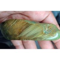 ราคา โป่งข่ามพม่า หินแท้ ก้อนดิบ แก้วพิรุณฝนแสนห่า ในหมอกสีเทาทอง สโมคกี้ควอตซ์ ปวกพันชั้น พรหมสามหน้า (29965511167)