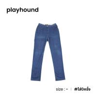 ราคา playhound-กางเกงยีนส์ขายาวทรงกระบอก-สียีนส์-A023-11 (27060662043)