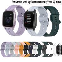 ราคา สายนาฬิกาข้อมือซิลิโคน 20 มม. สําหรับ Garmin Venu SQ 2 Garmin Venu SQ Venu SQ music Smart Watch Band+case (19277060759)