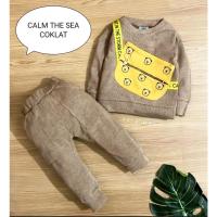 ราคา ชุดเด็กผู้ชาย - เด็กทารกเสื้อผ้าเสื้อกันหนาวแขนยาวรุ่น สงบตัว กางเกงลายทะเลอายุ 6 เดือน-3 ปี (42255758147)
