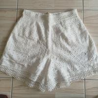 ราคา กางเกงขาสั้นลูกไม้สีขาว (2914247083)