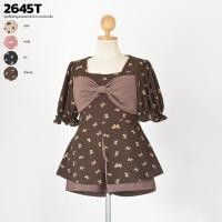 ราคา ชุดเซ็ทผ้ามูลเวฟลายโบว์+กางเกงขาสั้น 2645T (25134840748)