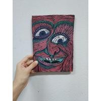 ราคา #woodcut #ภาพพิมพ์แกะไม้ #รูปแต่งผนังบ้าน ไม่ทราบที่มา สูง 16 ยาว 22 ซม (8594875906)