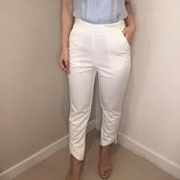 ราคา กางเกงขาเดฟห้าส่วน สีขาว (4834645172)