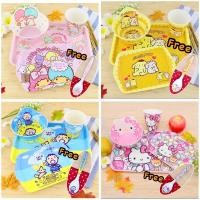 ราคา พร้อมส่ง เซตจานเมลามีน 5ชิ้น เมลามีนลายการ์ตูน ชุดเมลามีน ถาดใหญ่ ถาดเล็ก แก้วน้ำ ชาม ช้อน (13441523833)