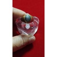 ราคา แหวนแก้วโป่งข่าม(แก้วฟ้าแร)แก้วเก่าอ.เถิน รหัสR-0071 (25662481134)
