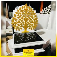ราคา ฐานวางพระปูหินอ่อน สูง10cm พร้อมโพธิ์สีทอง (23532198520)