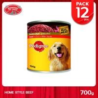 ราคา [12 PCS] PEDIGREE Can Beef เพดดิกรี กระป๋อง เนื้อวัว 700g (1841168804)
