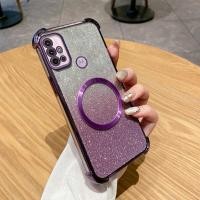 ราคา สําหรับ Motorola Moto G10 G20 G30 G10 Power ปลอกแหวนแม่เหล็ก Glitter Powder ฝาครอบป้องกัน (40752634100)