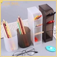 ราคา ภาชนะใส่ปากกา BANO, ที่ใส่ปากกาพลาสติกฝ้า, การแทรกเฉียงโปร่งใสคุณภาพสูงออแกไนเซอร์ตั้งโต๊ะความจุสูงสําหรับโต๊ะ (29640014549)