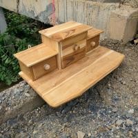 ราคา SLK หิ้งพระไม้สัก หิ้งพระติดผนัง - หิ้งวางไอ่ไข่ สไตล์โมเดิร์น ขนาด 60*36 ซม.แบบ 3 ลิ้นชัก งานดิบ(ยังไม่ได้ทำสี) (14097693675)